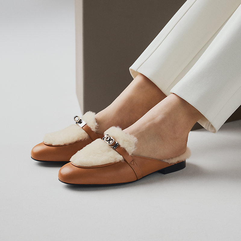 Pantoletten Oz - Beige | Hermès Schweiz